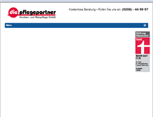Tablet Screenshot of diepflegepartner-mh.de